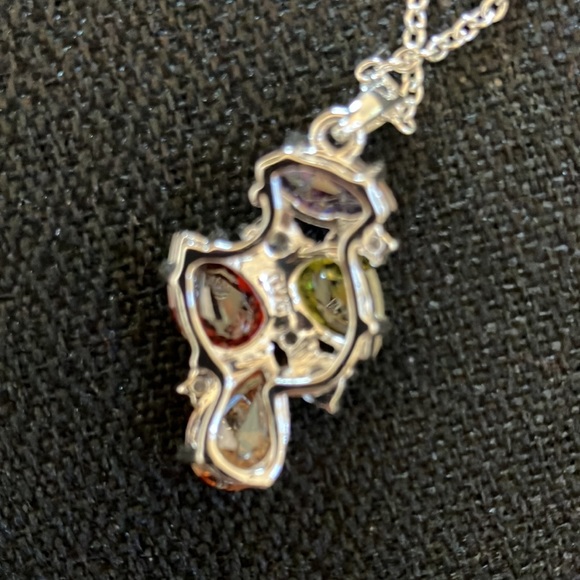 Nataliya V. Collister (NVC) Rhinestone and Crystal Cluster Pendant - Picture 3 of 5